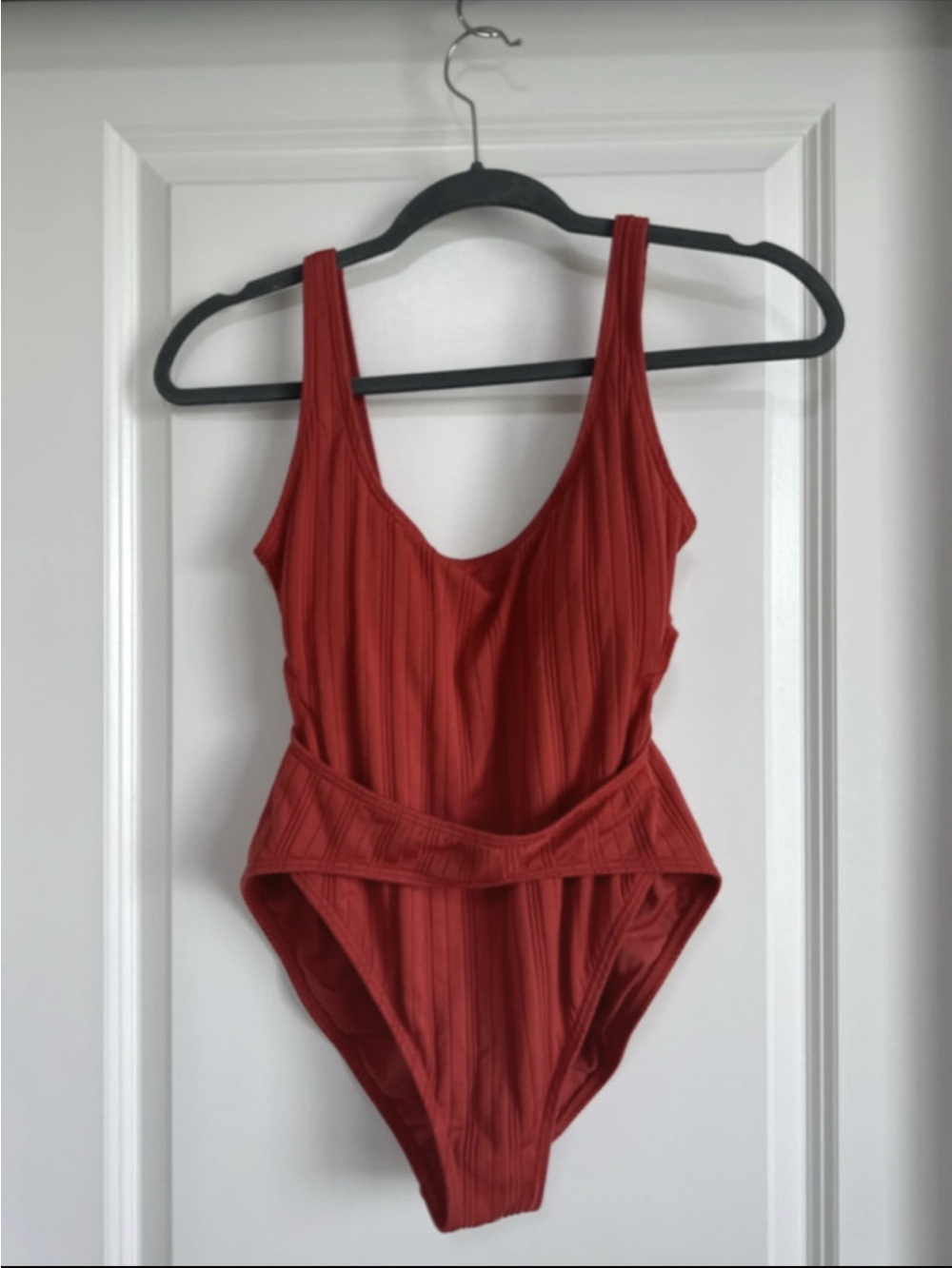 Vince Camuto Ribbed One-Piece Swimsuit